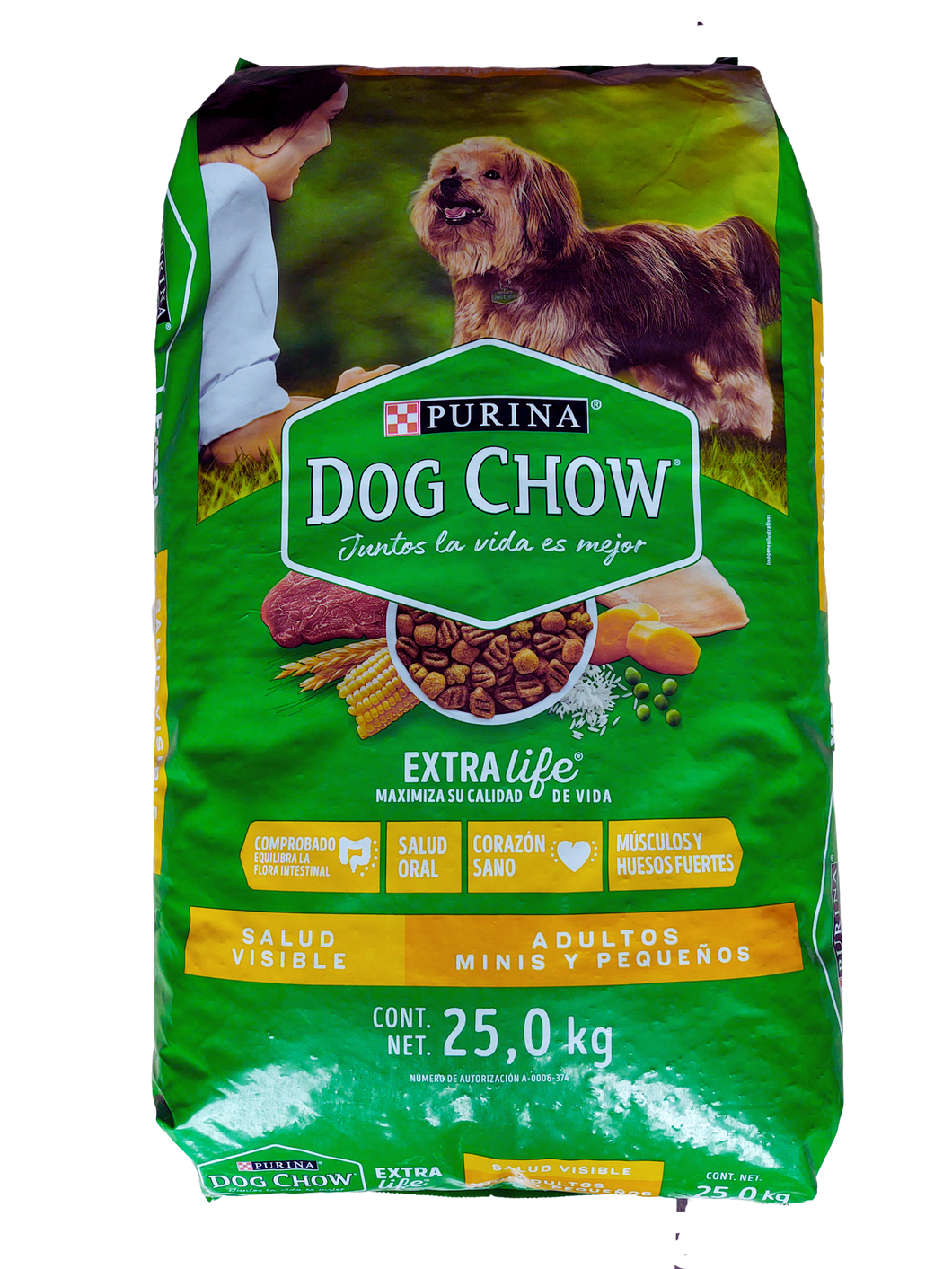 Alimento solido para Perros 25kg Dog Chow Adulto Raza Pequeña
