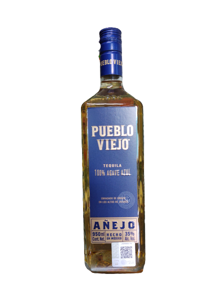 Tequila Pueblo Viejo 950ml Añejo