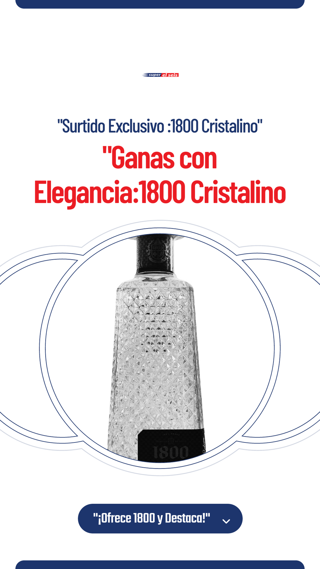 Tequila 1800 700ml CristalinoAñejo