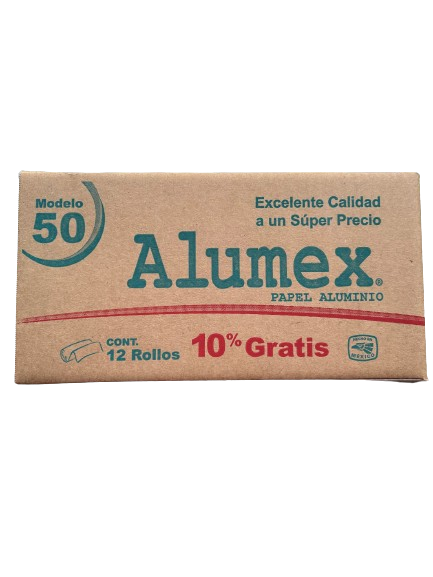 Papel Aluminio 12/50 Mod Alumex