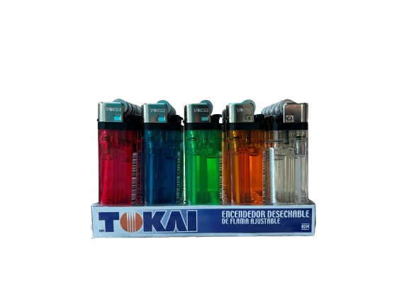 Encendedor Tokai Transparente 25pz