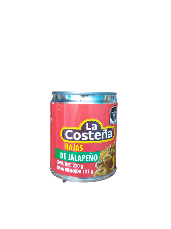 Chile Jalapeños en Rajas La Costeña 10/220gr