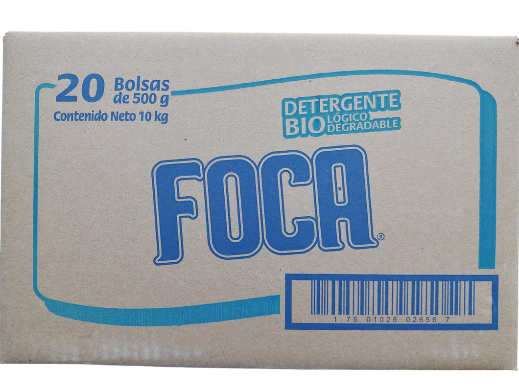 Detergente en Polvo 20/500gr Foca