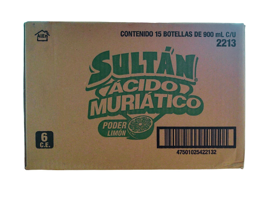 Acido Muriatico Sultan 15/900ml Limon
