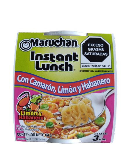 Sopa Instantanea Maruchan 12/64gr Camaron y Chile Habanero