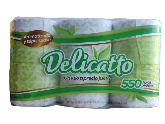 Papel Higienico Delicatto 6/550h