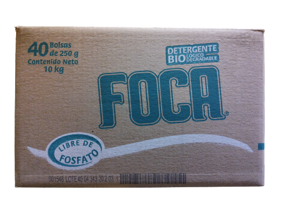 Detergente en Polvo Foca 40/250gr