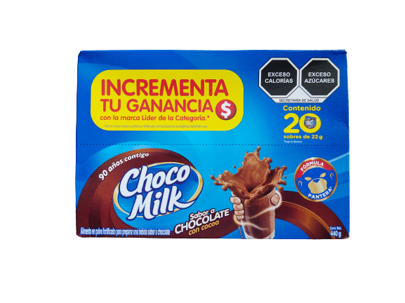 Chocomilk 20/22gr Chocolate en Polvo